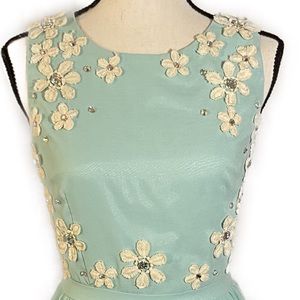 Chi Chi London Embroidered Mini Dress 👗 size 8